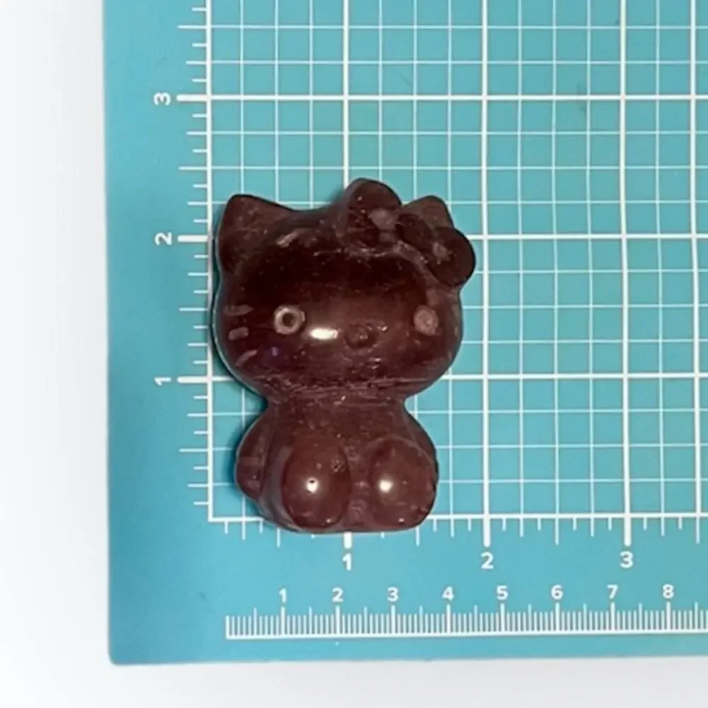 Strawberry Quartz Hello Kitty HK Sanrio Carving